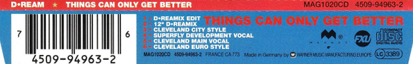 Cover zu D:Ream - Things Can Only Get Better | 1993 | Vinyl | Electronic, Funk / Soul, Pop | Europe