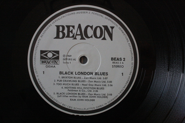 Cover zu Ram John Holder - Black London Blues | 1969 | Vinyl | Blues | Germany Schallplatten Ankauf