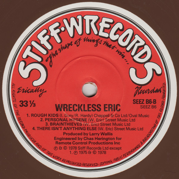 Cover zu Wreckless Eric - Wreckless Eric | 1978 | Vinyl | Rock | UK