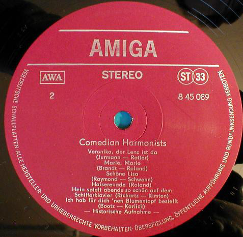 Cover zu Comedian Harmonists - Comedian Harmonists | 1978 | Vinyl | Pop | German Democratic Republic (GDR) Schallplatten Ankauf