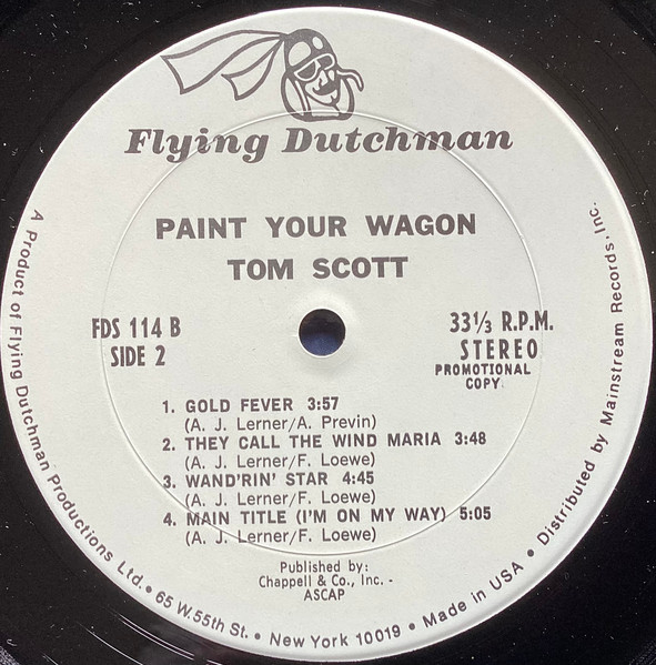 Cover zu Tom Scott Quartet - Paint Your Wagon | 1970 | Vinyl | Jazz | US Schallplatten Ankauf