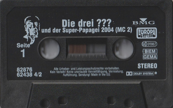 Cover zu Robert Arthur - Die Drei ??? Und Der Super-Papagei 2004 | 2004 | Vinyl | Non-Music | Germany
