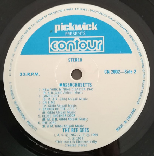 Cover zu Bee Gees - Massachusetts | 1978 | Vinyl | Rock, Pop | UK