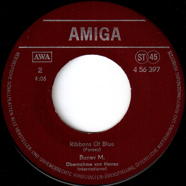 Cover zu Boney M. - Hooray! Hooray! It's A Holi-Holiday / Ribbons Of Blue | 1979 | Vinyl | Electronic, Pop | German Democratic Republic (GDR) Schallplatten Ankauf