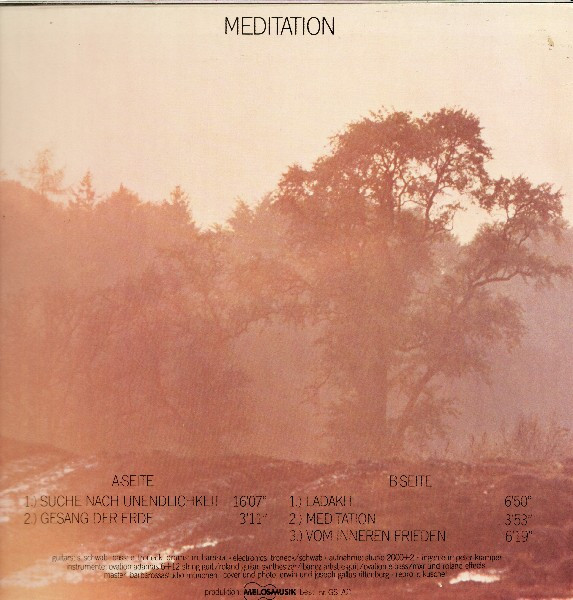 Cover zu Siegfried Schwab - Meditation | 1979 | Vinyl | Electronic | Germany