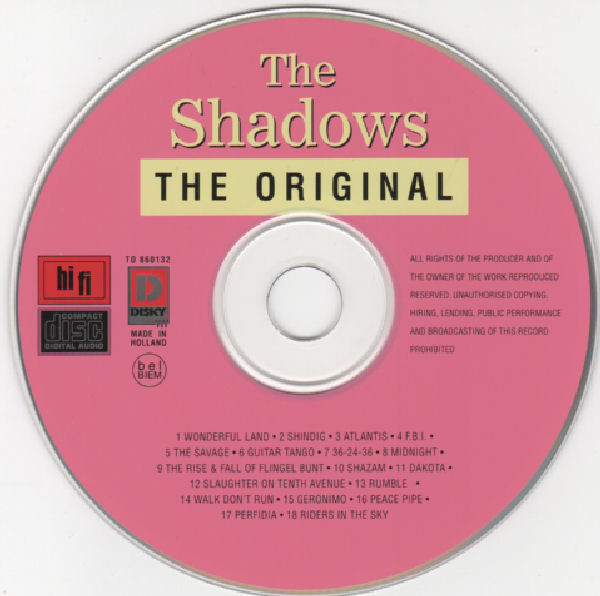 Cover zu The Shadows - The Original | 1995 | Vinyl | Pop | Netherlands