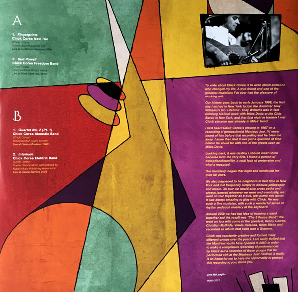 Cover zu Chick Corea - The Montreux Years | 2022 | Vinyl | Jazz | Europe