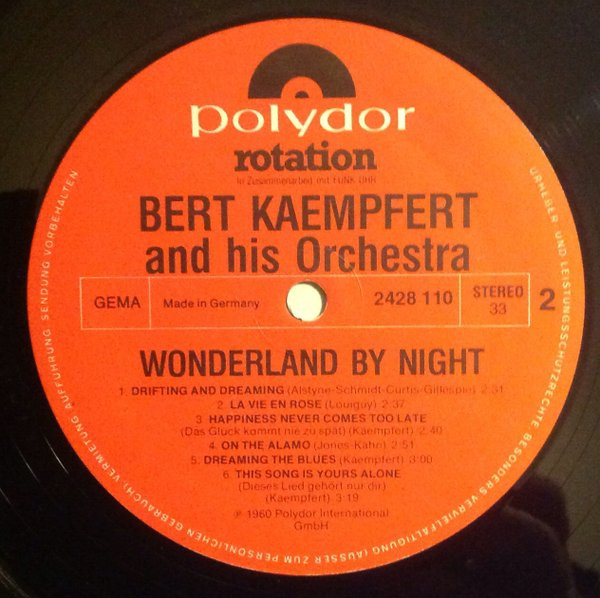 Cover zu Bert Kaempfert & His Orchestra - Wonderland By Night | Vinyl | Jazz, Blues | Germany