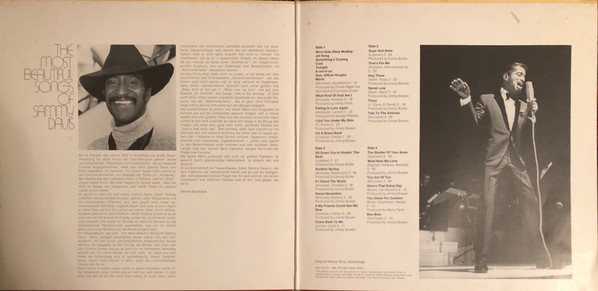 Cover zu Sammy Davis Jr. - The Most Beautiful Songs Of Sammy Davis | Vinyl | Jazz, Pop | Germany