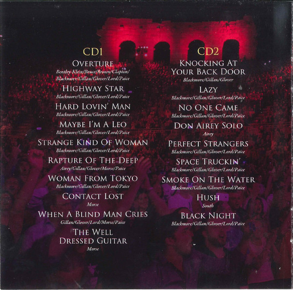 Cover zu Deep Purple With Die Neue Philharmonie Frankfurt - Live In Verona | 2022 | CD, Album, Reissue | Rock | Europe