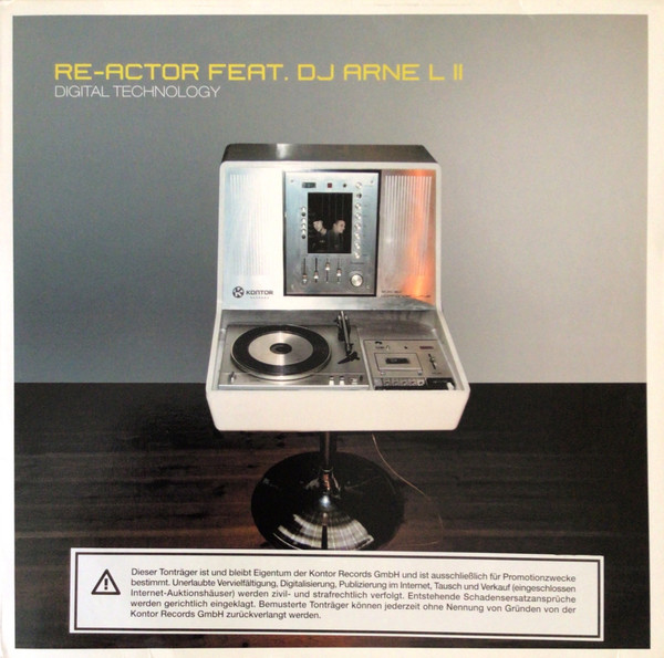 Cover zu Re-Actor - Digital Technology | 2003 | Vinyl | Electronic | Germany