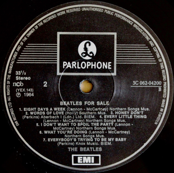 Cover zu The Beatles - Beatles For Sale | 1978 | Vinyl | Rock | Sweden