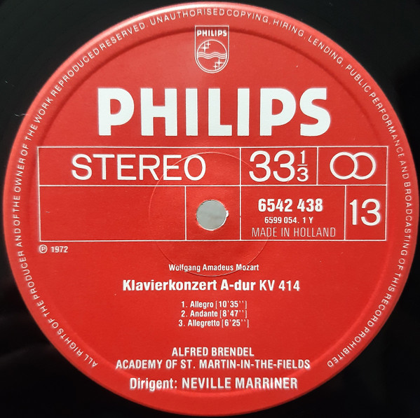 Cover zu Alfred Brendel, Wolfgang Amadeus Mozart, The Academy Of St. Martin-in-the-Fields, Sir Neville Marriner - 13 Klavierkonzerte = Piano Concertos = Concertos Pour Piano | 1979 | Classical
