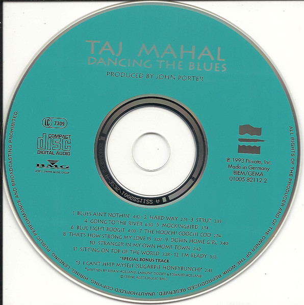 Cover zu Taj Mahal - Dancing The Blues | 1993 | Vinyl | Blues | Europe
