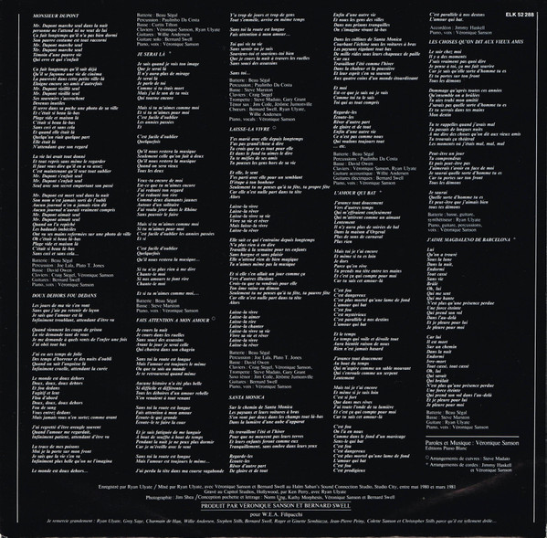 Cover zu Véronique Sanson - Laisse-La Vivre | Vinyl | Pop | Germany
