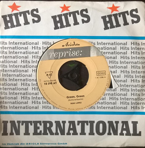 Cover zu Trini Lopez - Green, Green / Bye Bye Blackbird | 1964 | Vinyl | Rock | Germany
