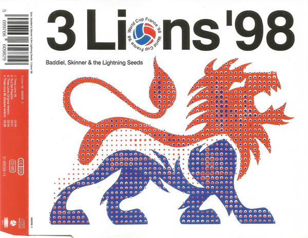 Cover zu Baddiel & Skinner & Lightning Seeds - 3 Lions '98 | 1998 | Vinyl | Rock | Europe Schallplatten Ankauf
