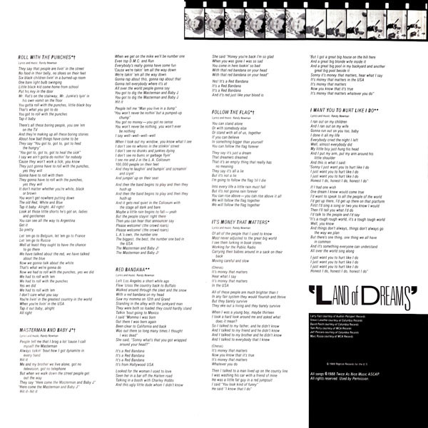 Cover zu Randy Newman - Land Of Dreams | 1988 | Vinyl | Rock, Pop | Europe