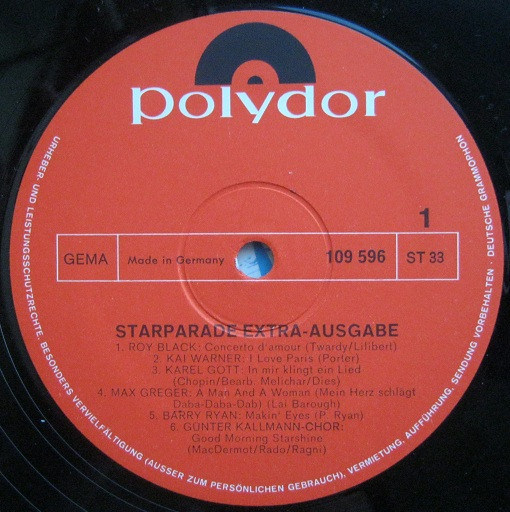 Cover zu Various - Star Parade Extra Ausgabe | 1969 | Vinyl | Pop, Folk, World, & Country | Germany
