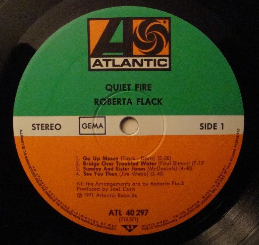 Cover zu Roberta Flack - Quiet Fire | 1973 | Vinyl | Funk / Soul | Germany