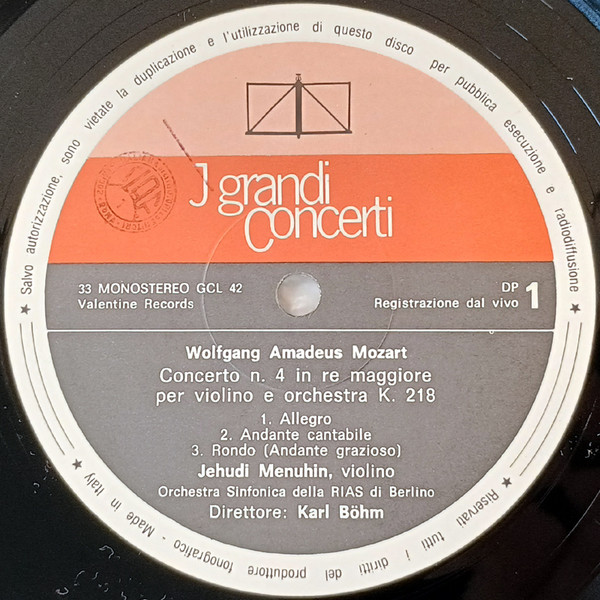 Cover zu Wolfgang Amadeus Mozart • Johannes Brahms • Pyotr Ilyich Tchaikovsky • Jean Sibelius - Famous Violin Concertos | Vinyl, LP, Stereo, Mono, Box Set | Classical | Italy