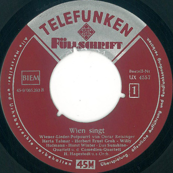 Cover zu Various - Wien Singt | Vinyl | Pop, Classical | Germany