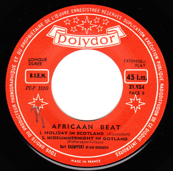 Cover zu Bert Kaempfert & His Orchestra - Afrikaan Beat | 1962 | Vinyl | Jazz | France Schallplatten Ankauf