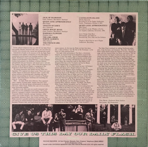Cover zu The Daily Flash - I Flash Daily | 1984 | Vinyl | Rock | UK