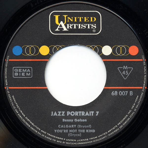 Cover zu Benny Golson - The Jazz Portrait 7 | 1962 | Vinyl | Jazz | Germany