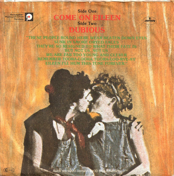 Cover zu Dexys Midnight Runners & The Emerald Express - Come On Eileen | 1982 | Vinyl | Rock, Pop, Folk, World, & Country | Germany