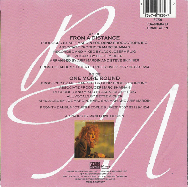 Cover zu Bette Midler - From A Distance | 1990 | Vinyl | Pop | Europe