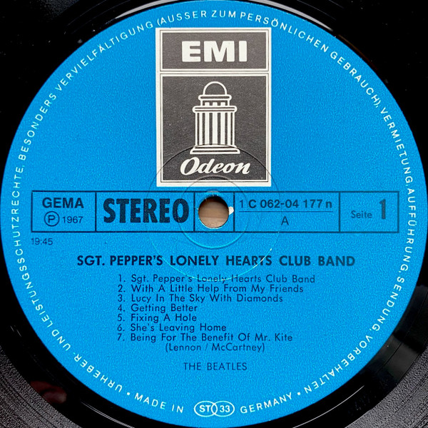 Cover zu The Beatles - Sgt. Pepper's Lonely Hearts Club Band | Vinyl | Rock | Germany