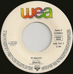 Cover zu Zikato - Wild Wie Der Mond | 1986 | Vinyl | Electronic, Pop | Europe