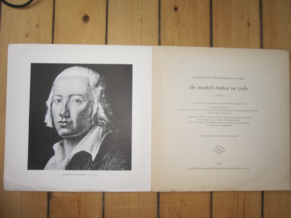 Cover zu Friedrich Hölderlin - Ihr Wandelt Droben Im Licht (Lyrik) | Vinyl, LP | Non-Music | Germany