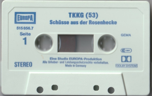 Cover zu Stefan Wolf - TKKG 53 - Schüsse Aus Der Rosenhecke | Vinyl | Non-Music, Children's | Germany