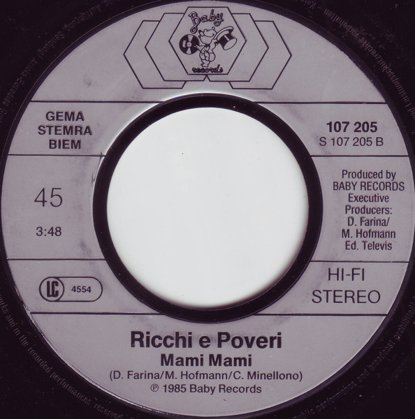 Cover zu Ricchi E Poveri - Se M'Innamoro | 1985 | Vinyl | Rock, Pop | Germany