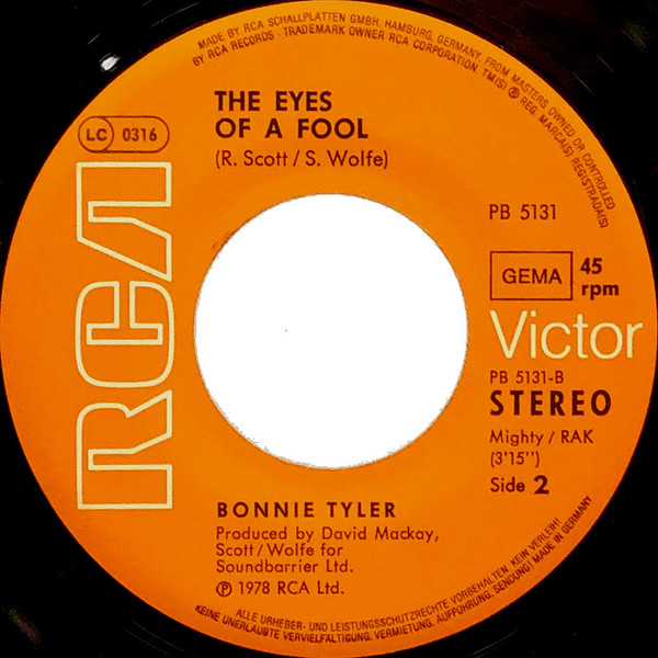 Cover zu Bonnie Tyler - My Guns Are Loaded | 1978 | Vinyl | Rock, Pop | Germany