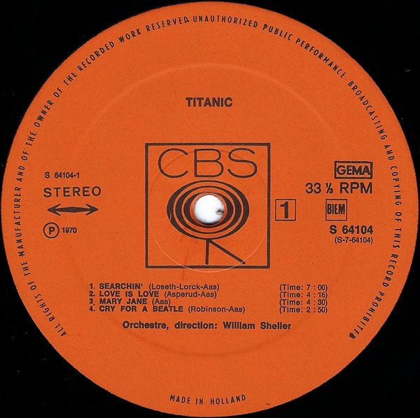 Cover zu Titanic (3) - Titanic | 1970 | Vinyl | Rock | Europe