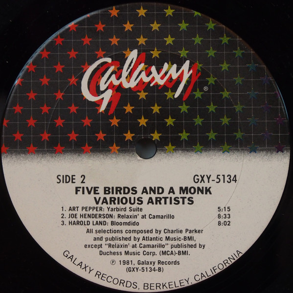 Cover zu Various - 5 Birds And A Monk | 1981 | Vinyl | Jazz | US
