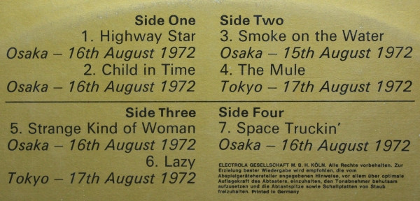 Cover zu Deep Purple - Made In Japan | Vinyl | Rock | Netherlands