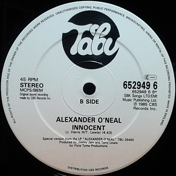 Cover zu Alexander O'Neal - Fake 88 (Housemix) | 1988 | Vinyl | Funk / Soul | UK