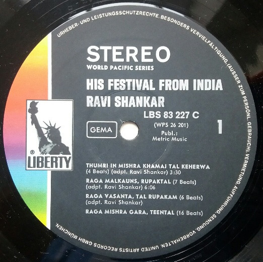 Cover zu Ravi Shankar - Ravi Shankar's Festival From India | 1972 | Vinyl | Folk, World, & Country | Germany