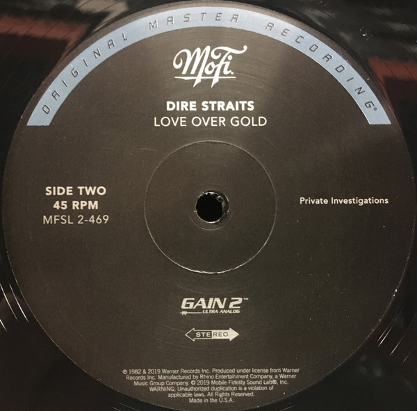 Cover zu Dire Straits - Love Over Gold | 2019 | Vinyl, 12