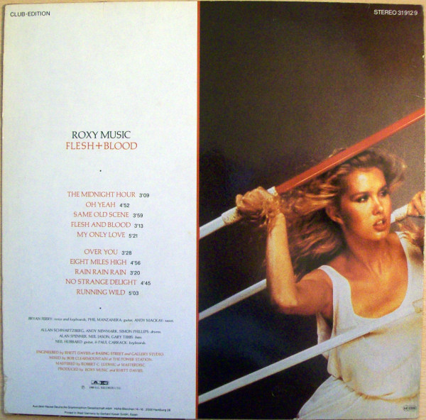 Cover zu Roxy Music - Flesh + Blood | 1981 | Vinyl | Rock | Germany