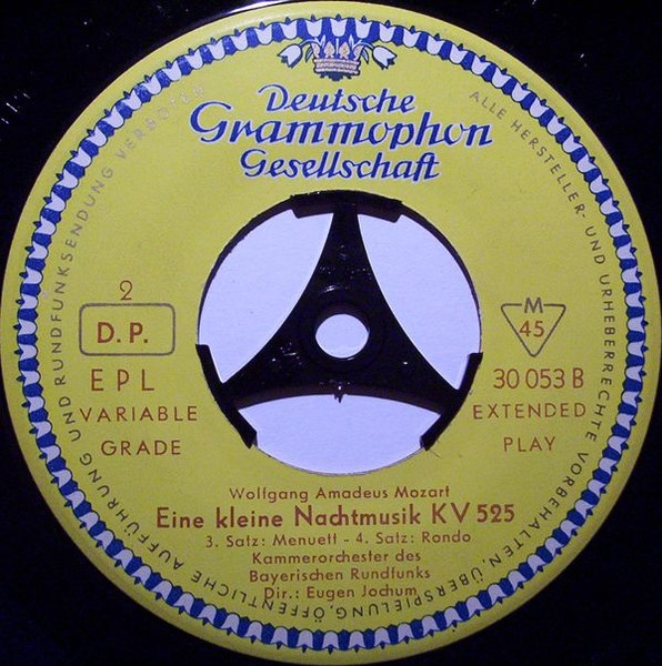 Cover zu Wolfgang Amadeus Mozart - Eine Kleine Nachtmusik KV 525 | 1956 | Vinyl | Classical | Germany