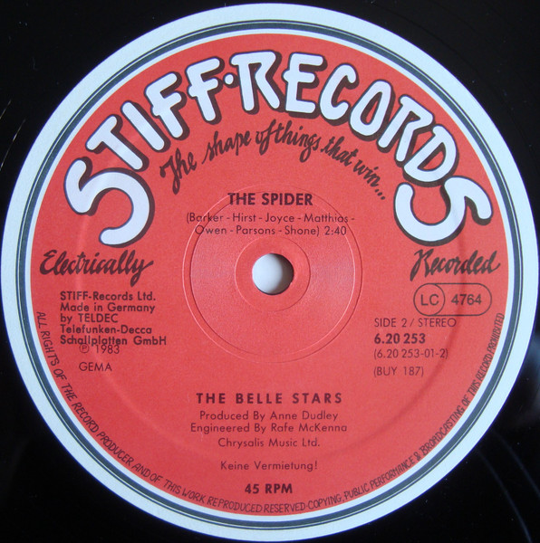 Cover zu The Belle Stars - The Entertainer | 1983 | Vinyl | Electronic | Germany Schallplatten Ankauf