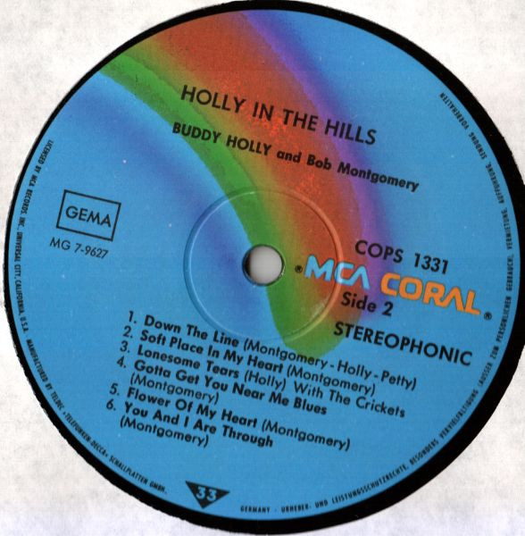 Cover zu Buddy Holly & Bob Montgomery - Holly In The Hills | Vinyl | Rock | Germany