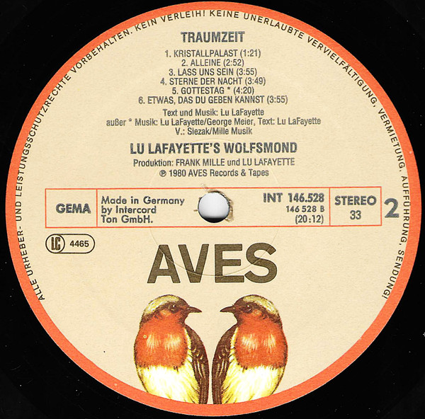 Cover zu Wolfsmond (2) - Traumzeit | 1980 | Vinyl | Electronic, Rock | Germany