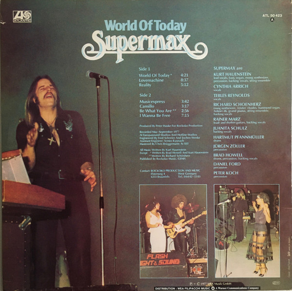 Cover zu Supermax - World Of Today | 1977 | Vinyl | Electronic, Funk / Soul | France