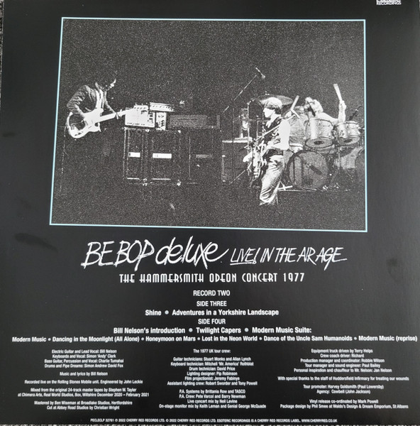Cover zu Be Bop Deluxe - Live! In The Air Age (The Hammersmith Odeon Concert 1977) | 2022 | Vinyl | Rock | UK Schallplatten Ankauf